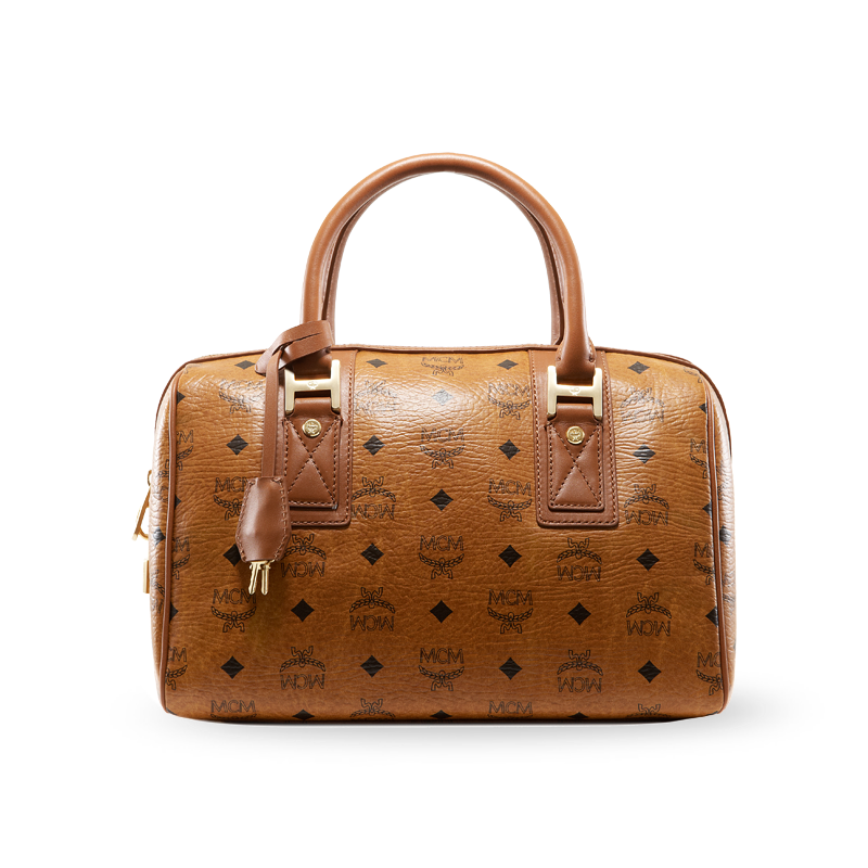 mcm anya tote cognac