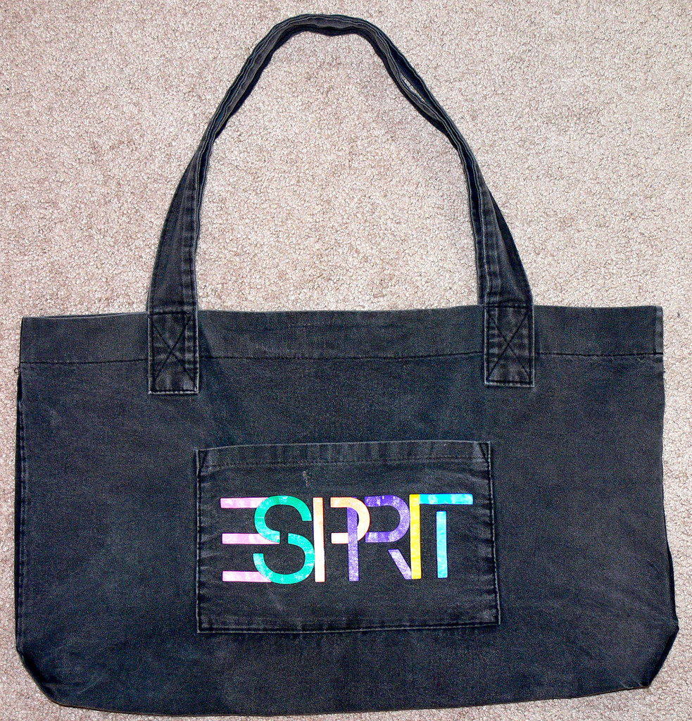 esprit nylon tote bag