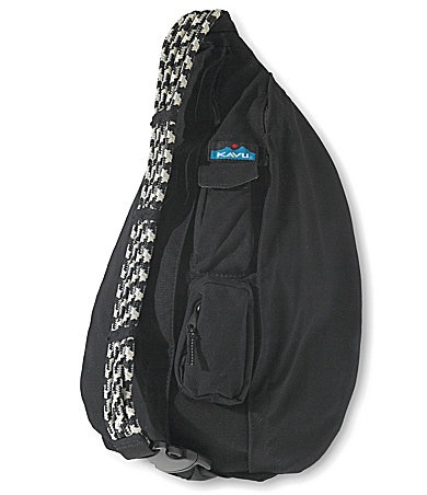 kavu blue blot rope bag