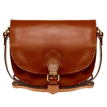 leather saddle purse