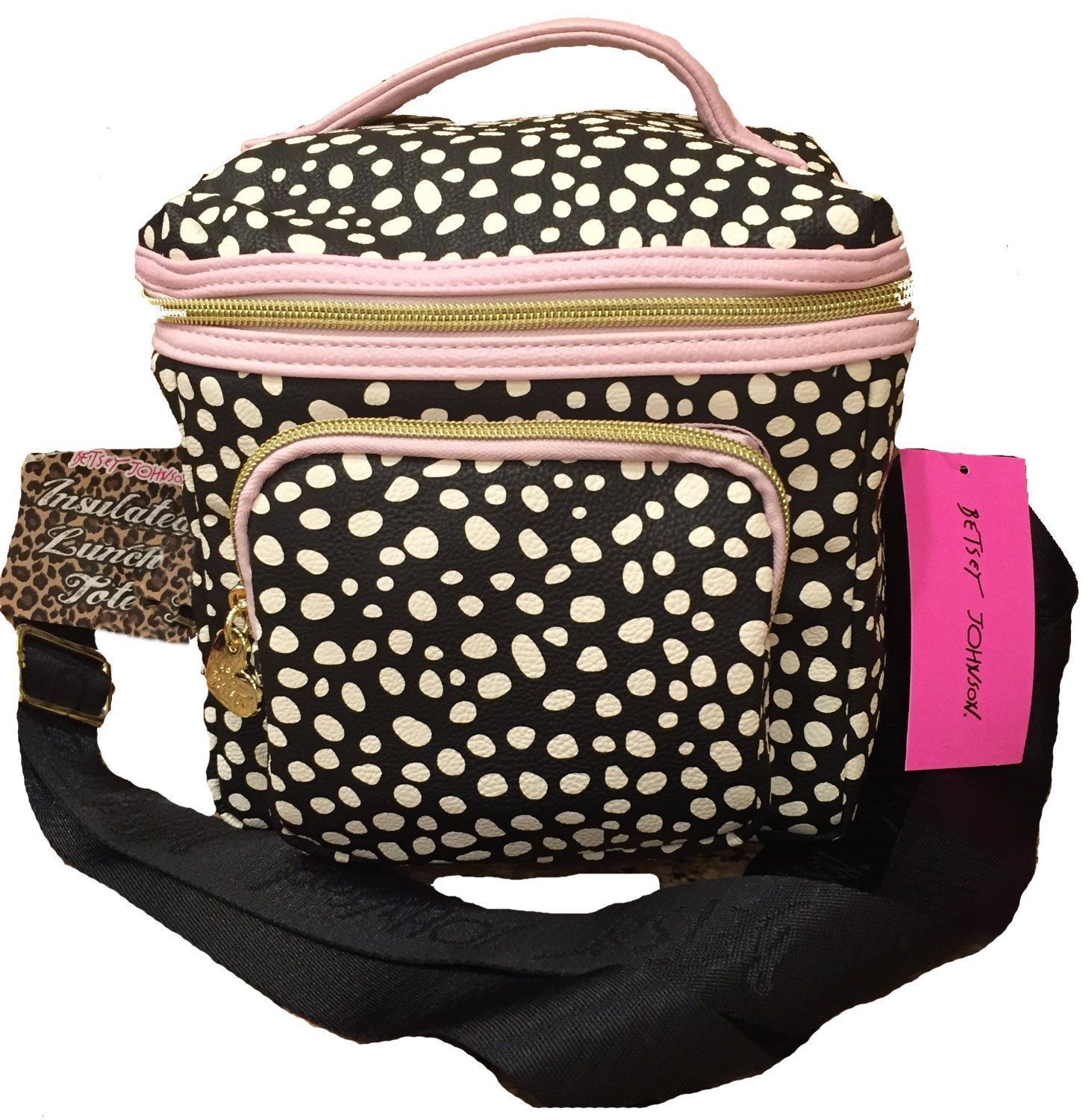 betsey johnson lunch bag pink