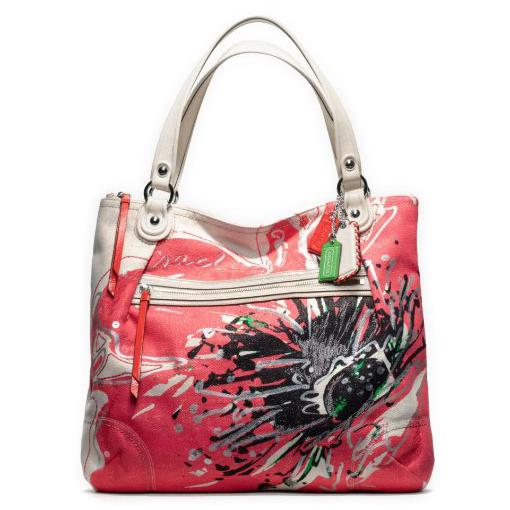 red floral coach purse