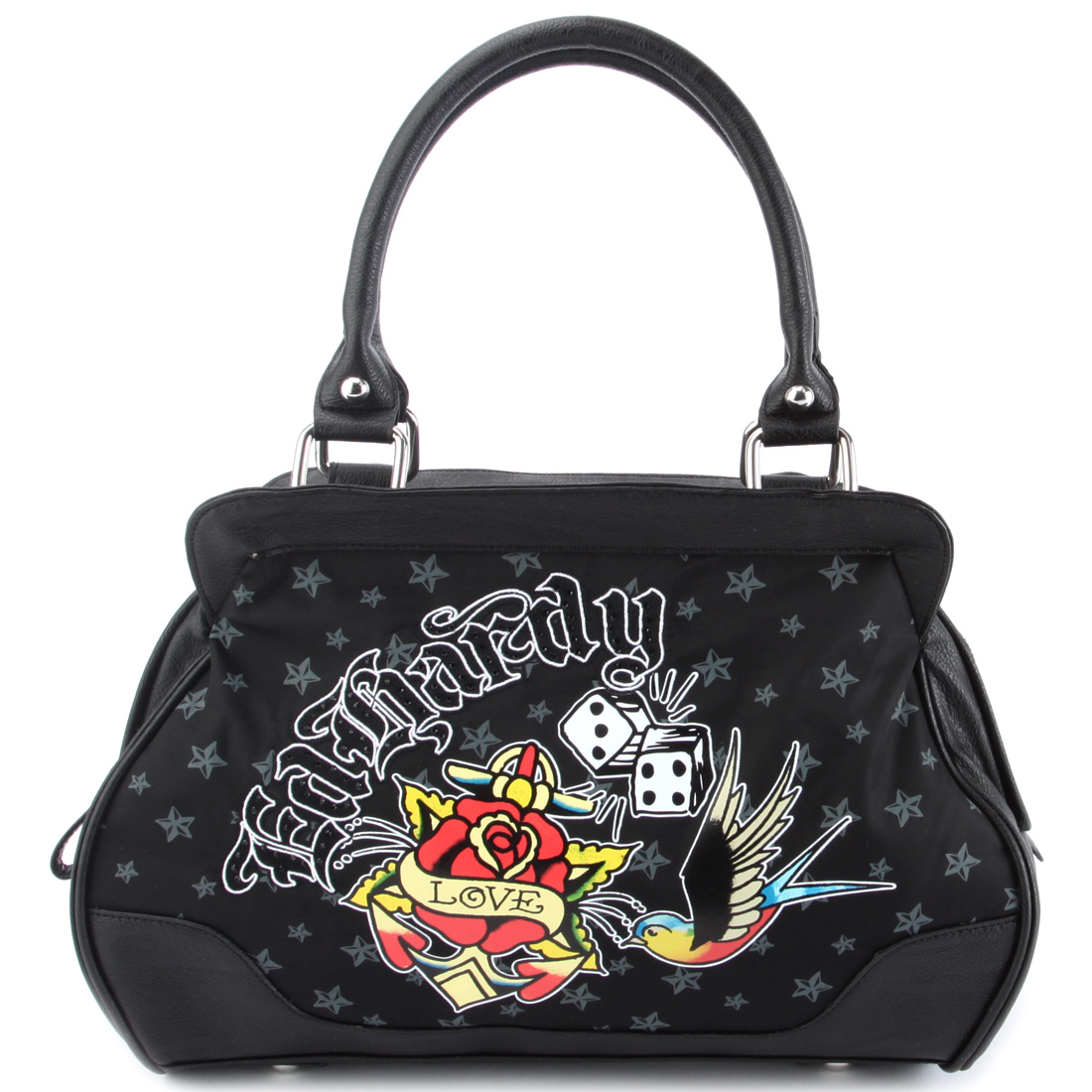 Ed Hardy bags. Ed Hardy Drew Drawstring Butterfly Bag -Purple.