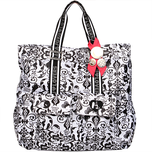 Harajuku Lovers bags. Women Large Hobo Handbags Nylon Multiple Pockets ...