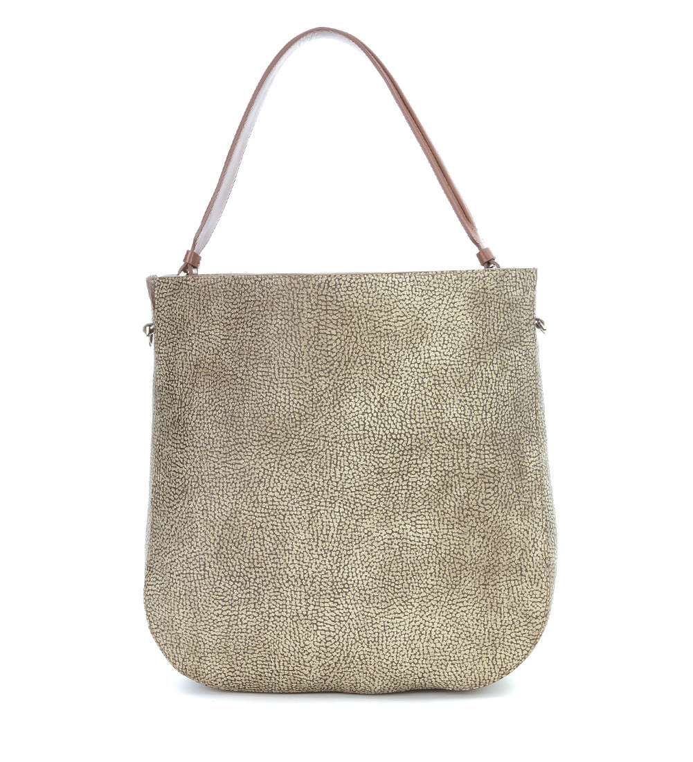 Borbonese bags. BORBONESE - Hobo Bag Large - 204043J01 - OP/NATURALE/BIA.