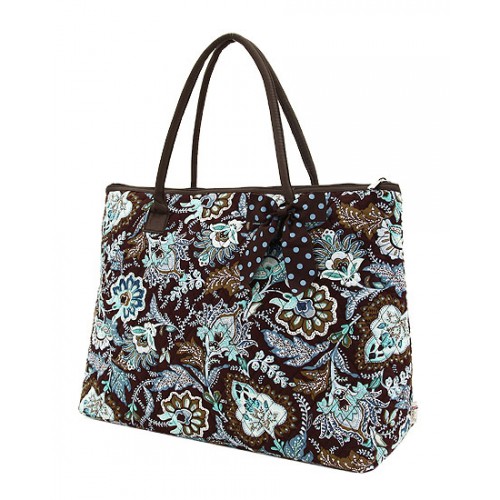 Belvah bags. EGFAS Quilted Shoulder Tote Bag Handbag (Floral Paisley ...