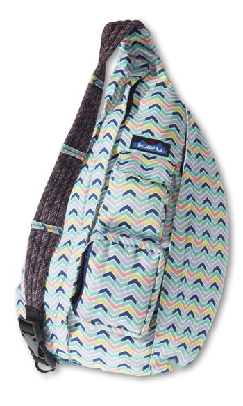 Chevron Kavu Bags. KAVU Original Rope Sling Polyester Crossbody Bag - Chevron Sketch.