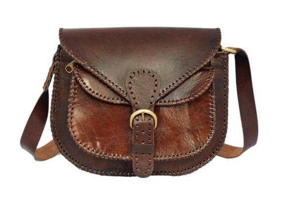 Womens Leather Saddle Bags. RUSTIC TOWN 11 inch Small Brown Leather ...